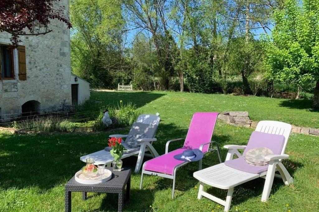 Gite Moulin De Lausseignan Barbaste Exteriör bild
